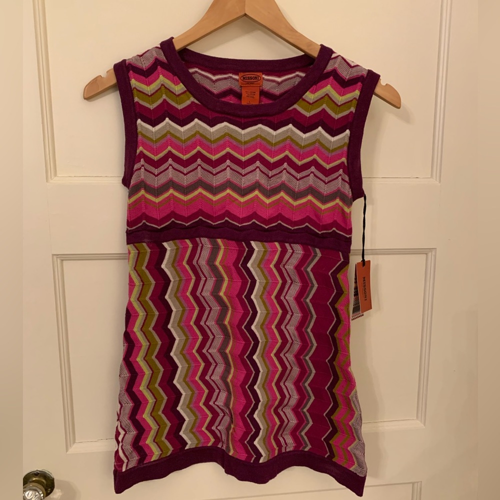 Missoni for Target Multicolor Zigzag Sleeveless Sweater